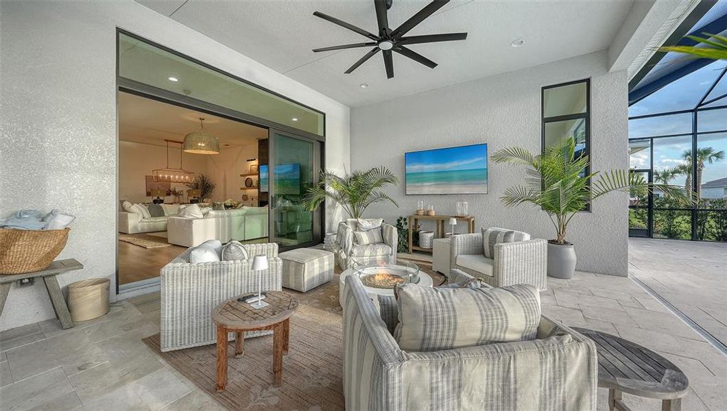Exterior details and patio area of a home in , Sarasota (Image 29).