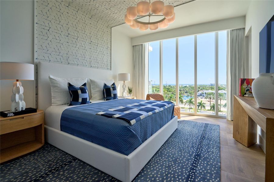 Furnished interior view inside a new home in , Fort Lauderdale (Image 10).