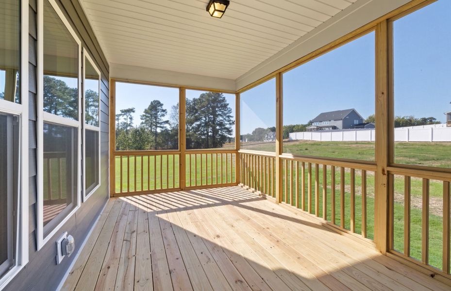 Exterior details and patio area of a home in Browning Stables, Wendell (Image 28).