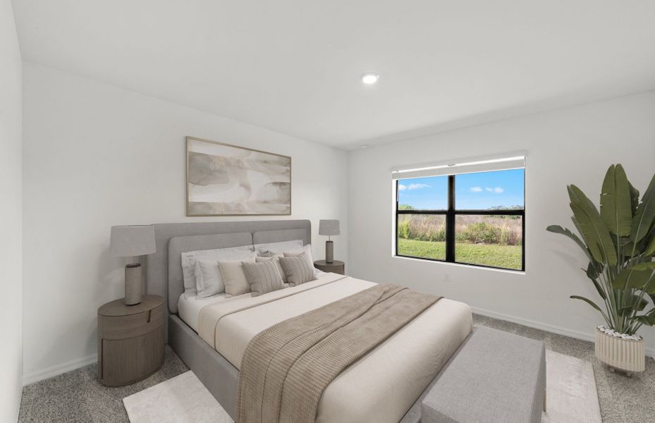 Furnished interior view inside a new home in Whispering Lakes, Lehigh Acres (Image 9).