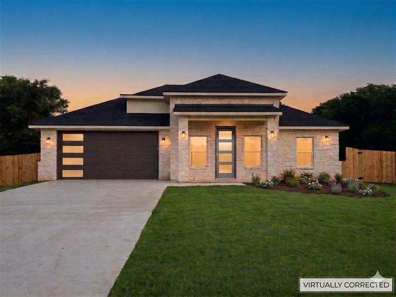 Virtually Modified Rendering: Landscaping, doors, and finishes are artist concepts. Actual home may vary. Virtually Modified Rendering: Landscaping, doors, and finishes are artist concepts. Actual home may vary.