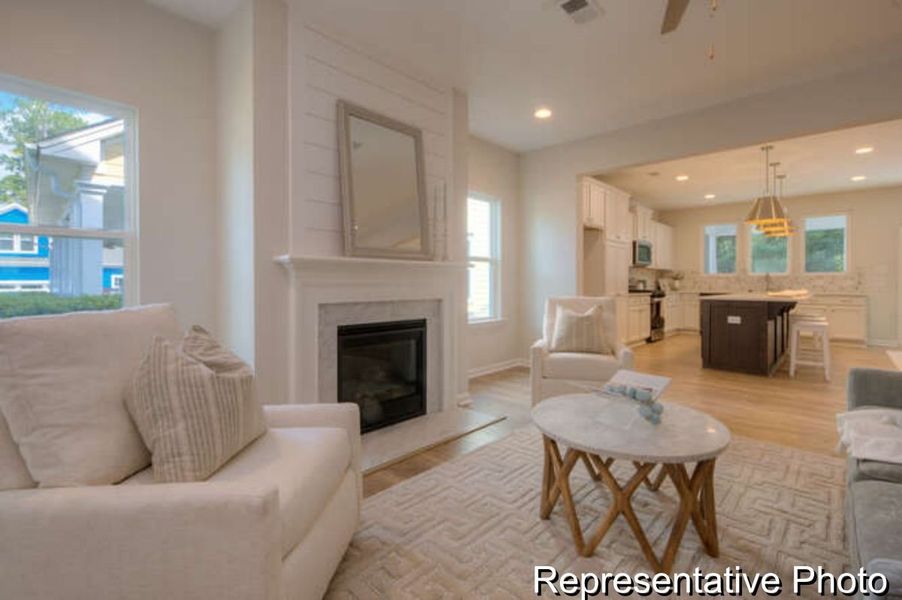Furnished interior view inside a new home in Copper Ridge at Flowers Plantation, Clayton (Image 8).