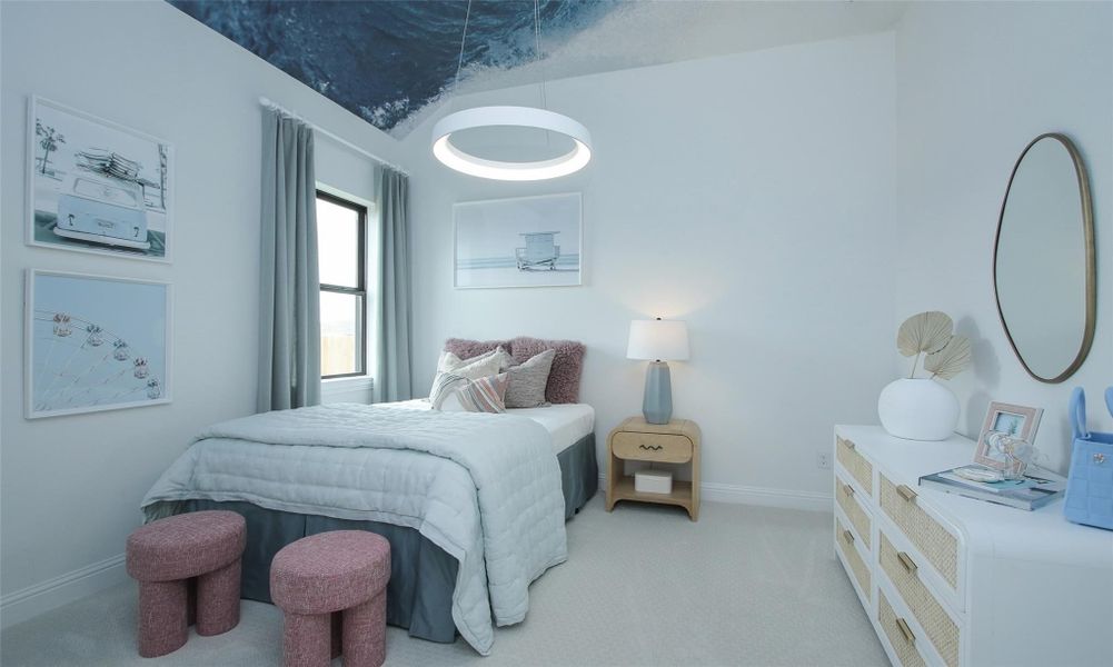 Furnished interior view inside a new home in Coastal Point, League City (Image 10).