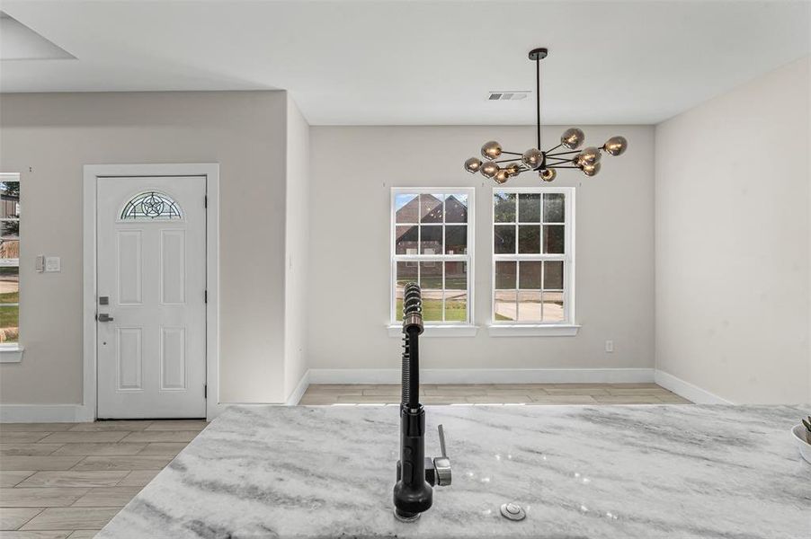 Furnished interior view inside a new home in , Granbury (Image 16). Furnished interior view inside a new home in , Granbury (Image 16).