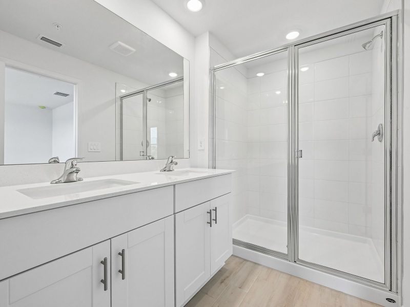 Furnished interior view inside a new home in Tidewater, Fort Pierce (Image 8).