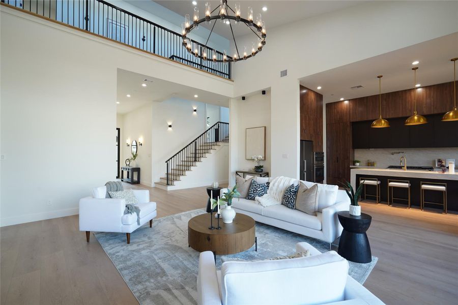 Furnished interior view inside a new home in , Bellaire (Image 5).