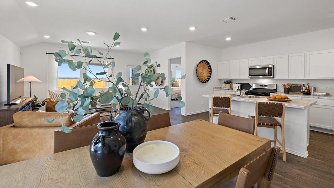 Furnished interior view inside a new home in Prairie Lakes, Buda (Image 5). Furnished interior view inside a new home in Prairie Lakes, Buda (Image 5).