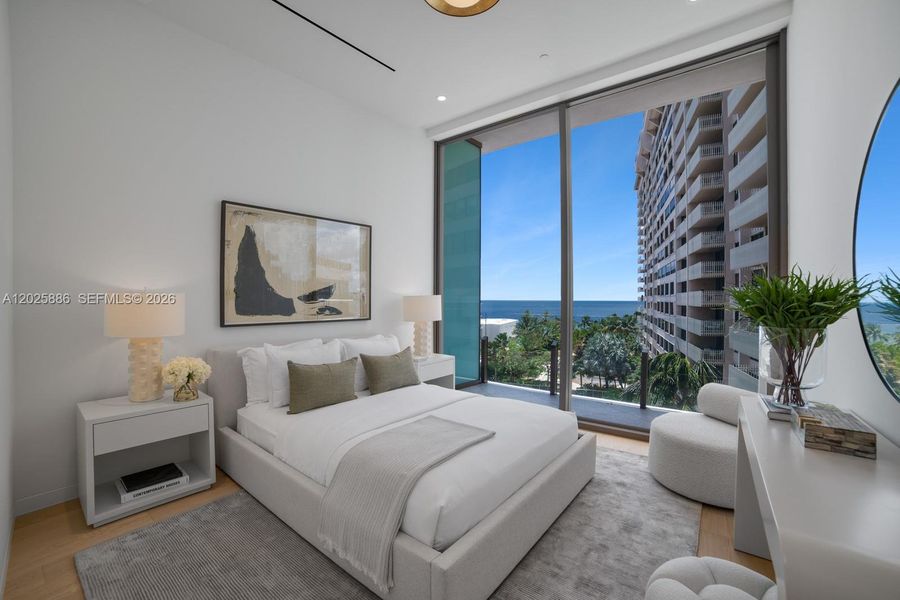 Furnished interior view inside a new home in , Miami (Image 18).