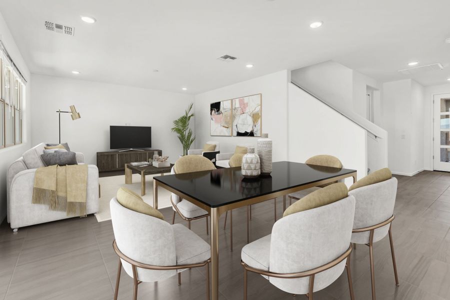 Furnished interior view inside a new home in Silverbell Ridge, Marana (Image 4).