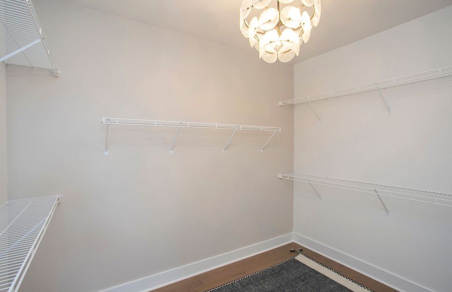 Stellar Owner's Closet in new home construction by Del Webb Homebuilders Nashville