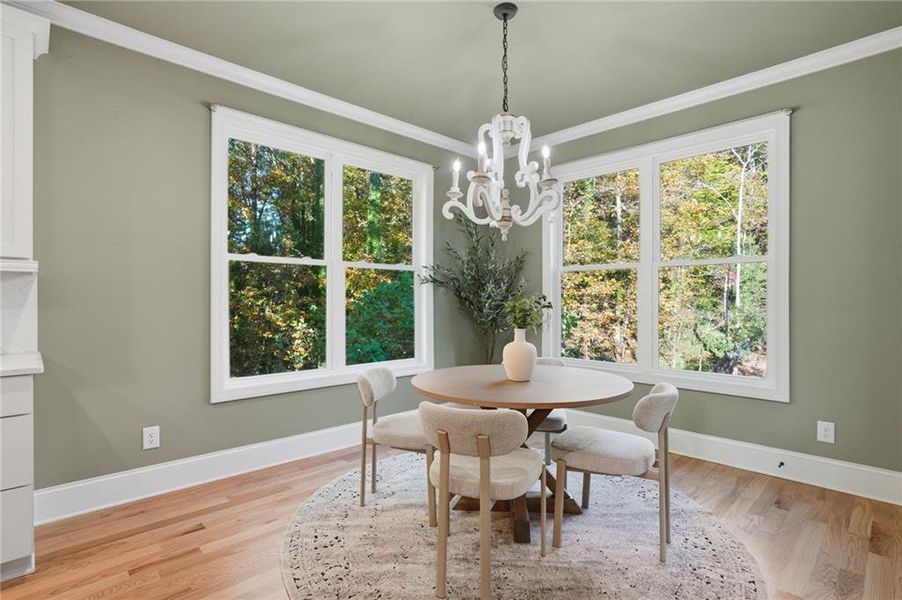 Furnished interior view inside a new home in , Roswell (Image 27).