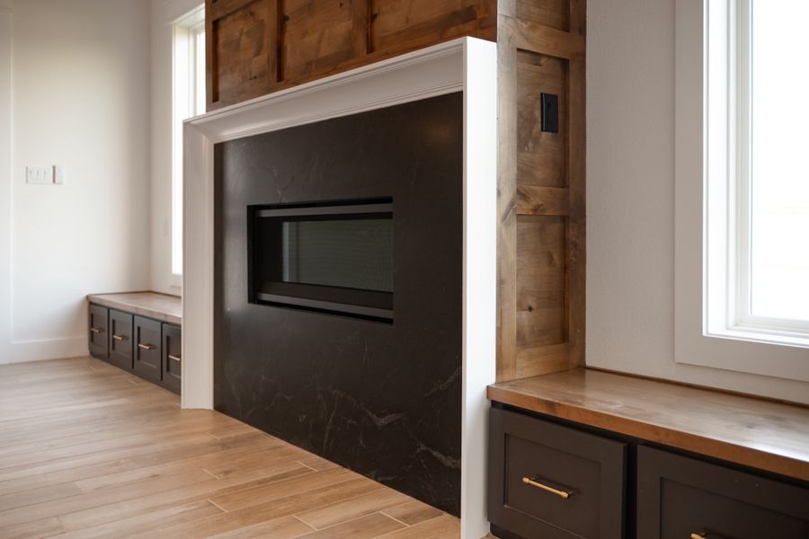 Furnished interior view inside a new home in Greens Prairie Reserve, College Station (Image 5).