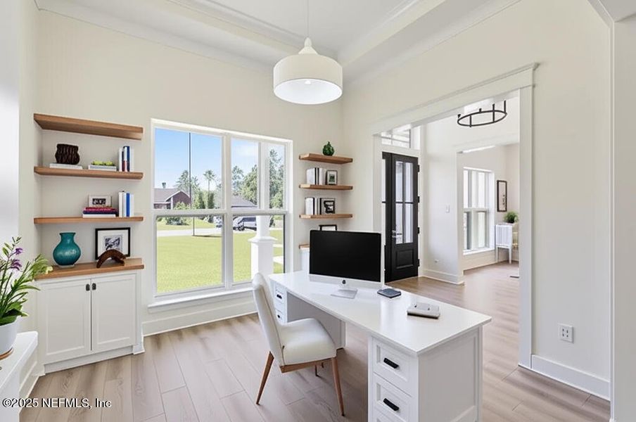 Furnished interior view inside a new home in , Jacksonville (Image 9).