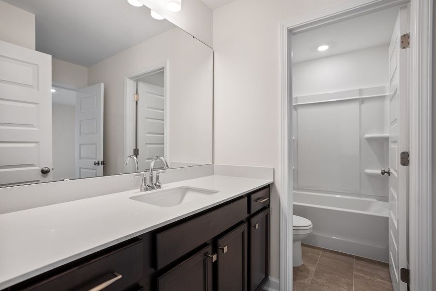 Furnished interior view inside a new home in Georgias Landing, Raleigh (Image 12).