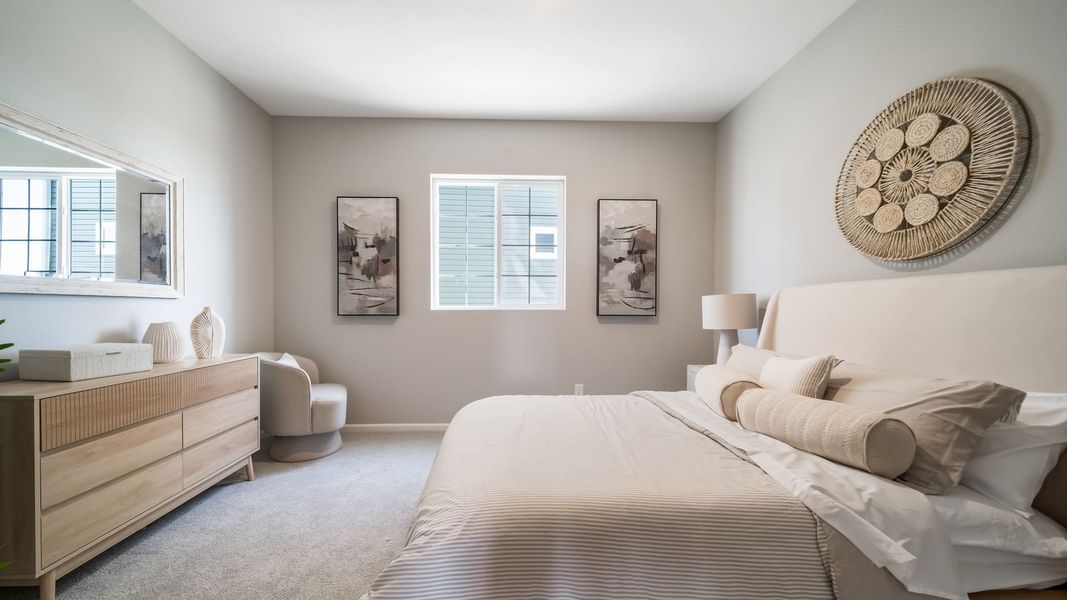 Furnished interior view inside a new home in Banning Lewis Ranch - New Homes Colorado Springs, Colorado Springs (Image 15). Furnished interior view inside a new home in Banning Lewis Ranch - New Homes Colorado Springs, Colorado Springs (Image 15).