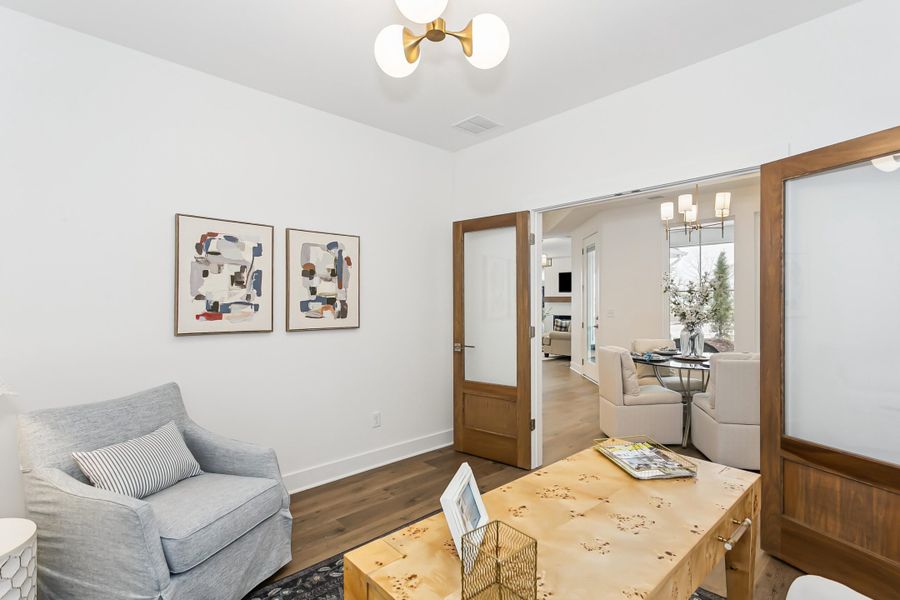Furnished interior view inside a new home in The Courtyards at The Moorings, Wichita (Image 11).