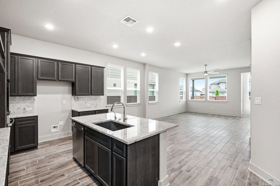 Furnished interior view inside a new home in Stillwater Ranch, San Antonio (Image 11).