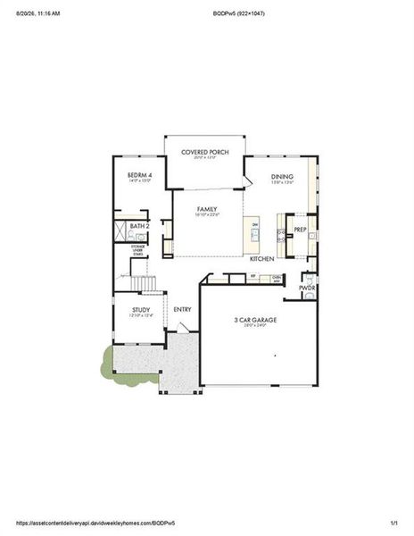 2D floor plan layout of this home in Havencroft, Woodstock, GA (Image 2). 2D floor plan layout of this home in Havencroft, Woodstock, GA (Image 2).