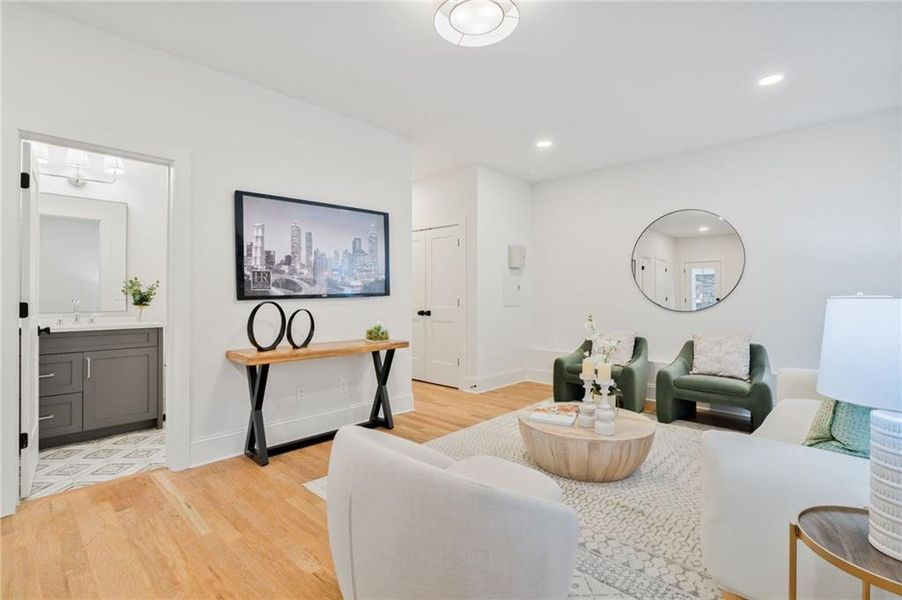 Furnished interior view inside a new home in Pendergrast Farm, Atlanta (Image 62).