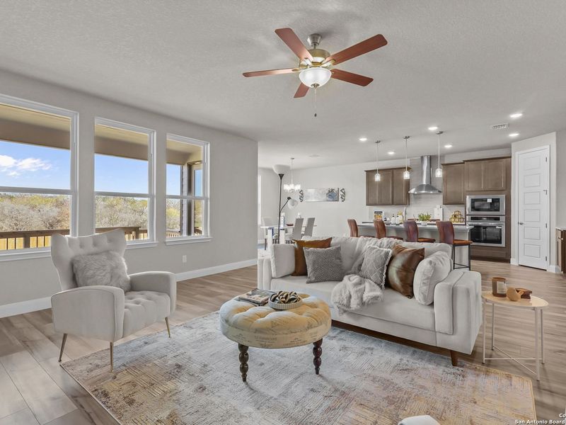 Furnished interior view inside a new home in The Reserve at Potranco Oaks, Castroville (Image 19).