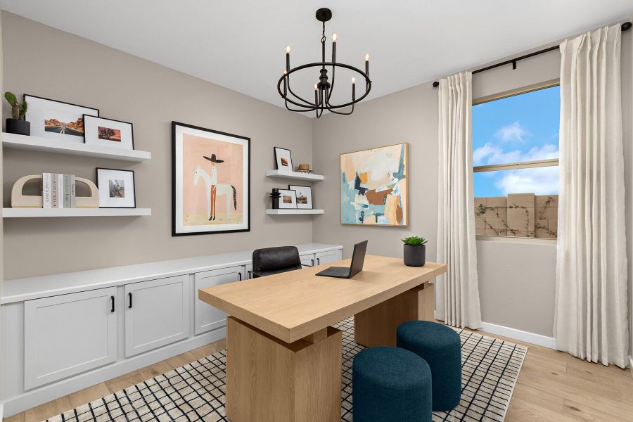 Representative furnished interior of a home built from the Copper by Mattamy Homes in Soleo, San Tan Valley (Image 13).
