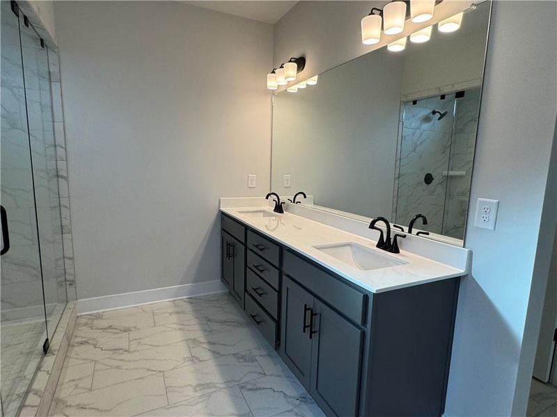 Furnished interior view inside a new home in Rosewood Lake Preserve, Hoschton (Image 6).