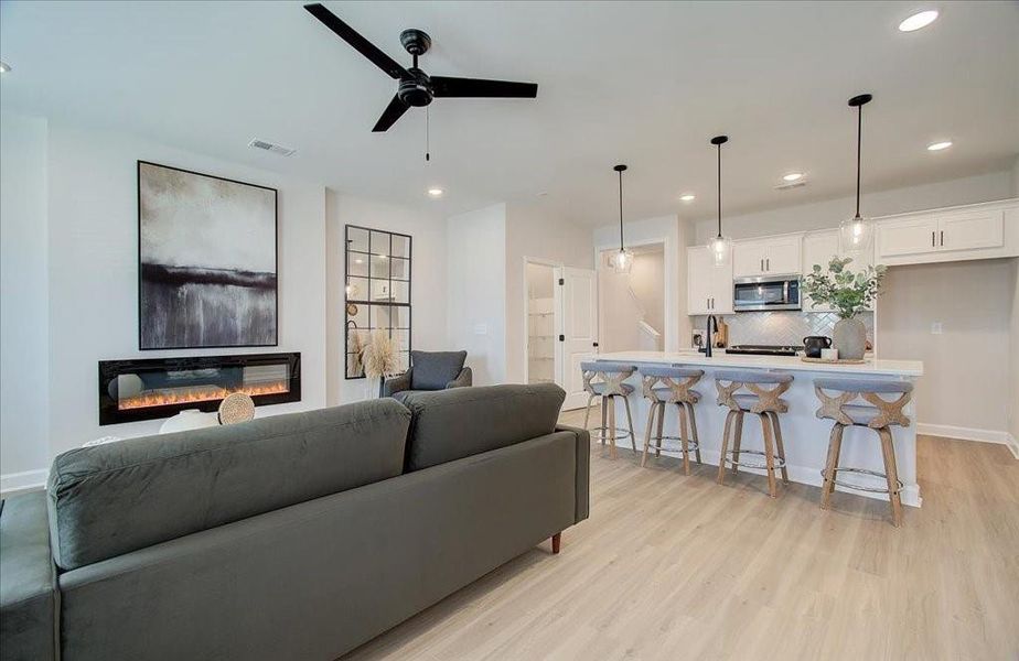 Furnished interior view inside a new home in East Park Village, Kennesaw (Image 7). Furnished interior view inside a new home in East Park Village, Kennesaw (Image 7).