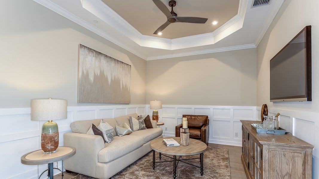 Furnished interior view inside a new home in Esplanade by the Islands Coach Homes, Naples (Image 11).