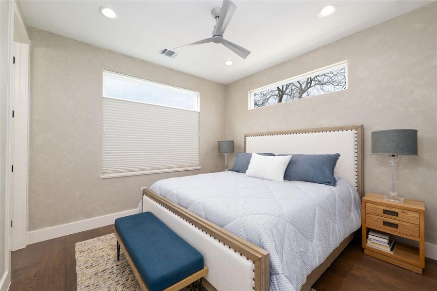 Second level primary bedroom