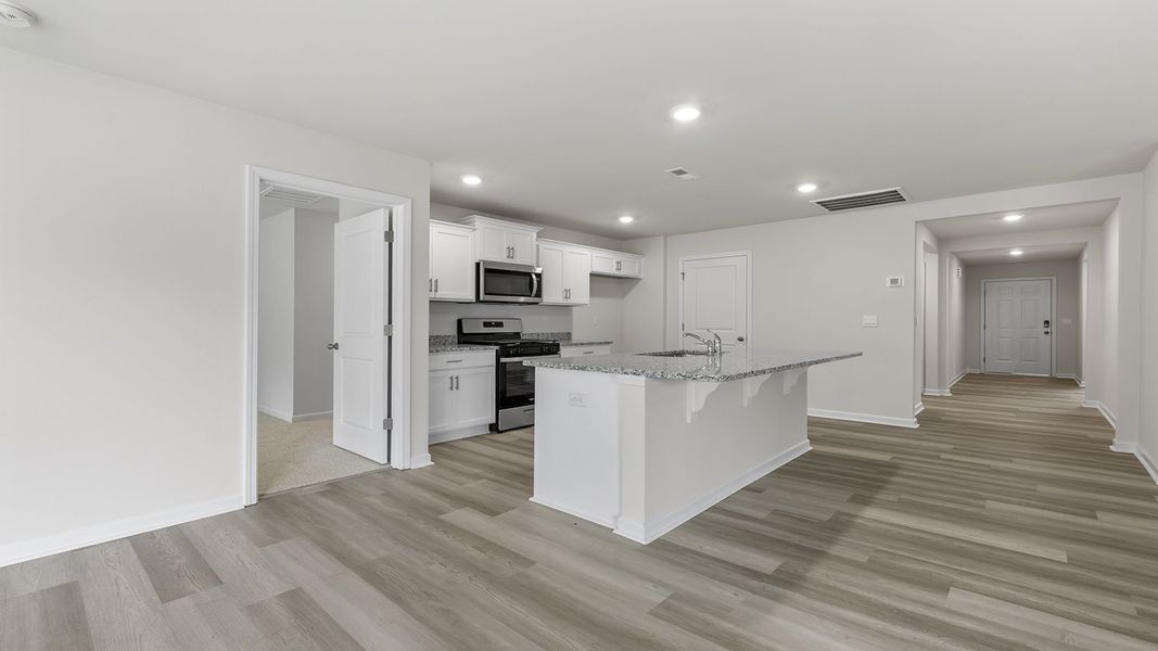 Furnished interior view inside a new home in Durbin Meadows Traditions, Fountain Inn (Image 6).