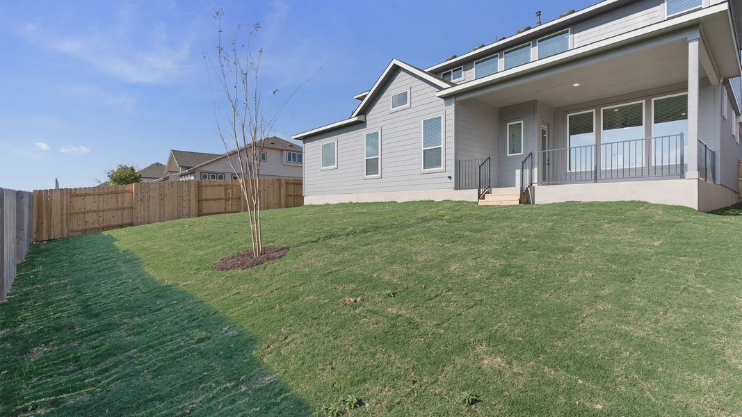 Representative exterior details of a home built from the Cornell by Chesmar Homes in Crescent Bluff, Georgetown (Image 15).