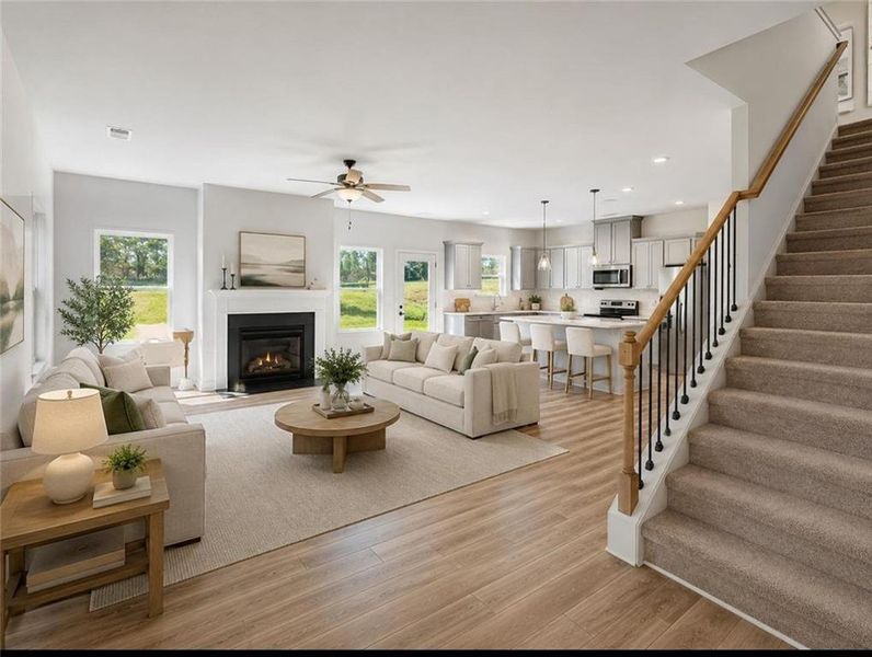 Furnished interior view inside a new home in Neely Farm, Covington (Image 14). Furnished interior view inside a new home in Neely Farm, Covington (Image 14).