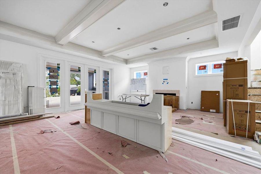 In-progress construction of a new home in , Tampa, FL (Image 37).