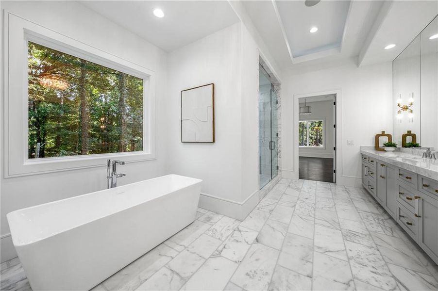 Furnished interior view inside a new home in , Sandy Springs (Image 18).