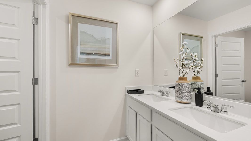 Representative furnished interior of a home built from the HAYDEN Express by D.R. Horton in WillowBrook, Winder (Image 23).