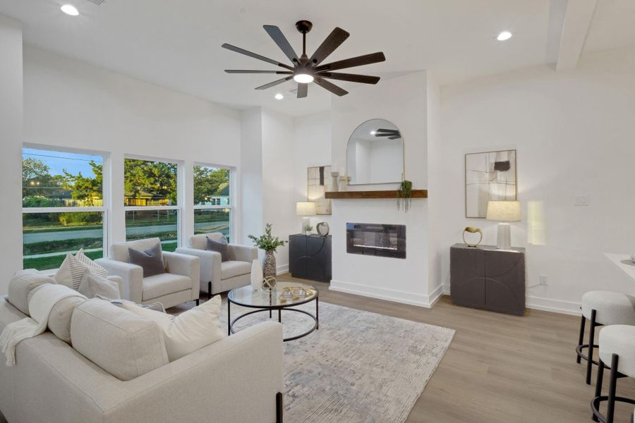 Furnished interior view inside a new home in , Houston (Image 6). Furnished interior view inside a new home in , Houston (Image 6).