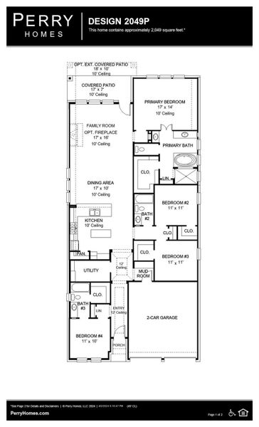 2D floor plan layout of this home in Audubon Park 45', Magnolia, TX (Image 3). 2D floor plan layout of this home in Audubon Park 45', Magnolia, TX (Image 3).