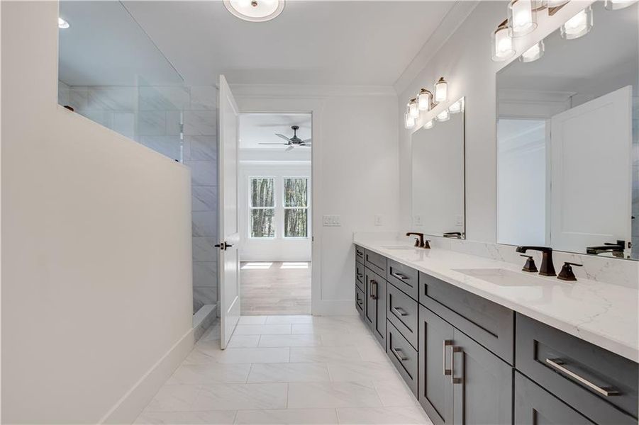 Furnished interior view inside a new home in , Cumming (Image 12).