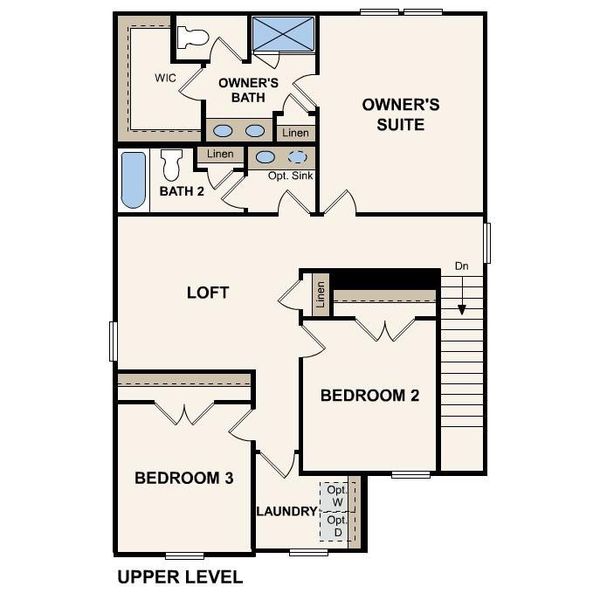 2D floor plan layout of this home in Cedar Hollow, Hickory, NC (Image 5).