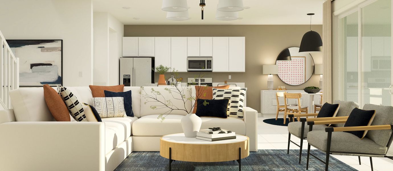 Lavender great room Lavender great room