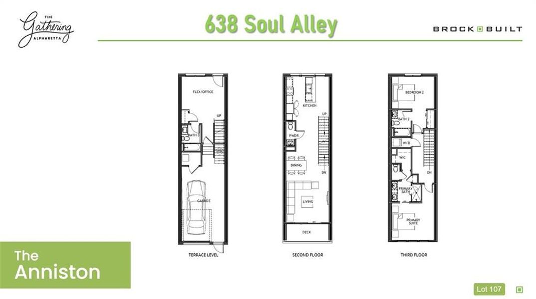 2D floor plan layout of this home in , Alpharetta, GA (Image 4).
