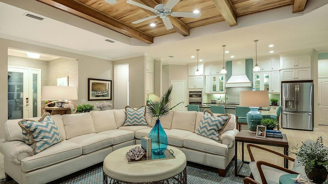 Furnished interior view inside a new home in Boca Royale Golf & Country Club Real Estate and Homes for Sale in Englewood, FL - Neal Communities, Englewood (Image 22).
