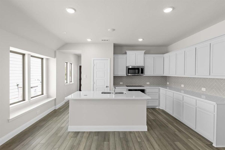 Representative furnished interior of a home built from the Corrigan by Pacesetter Homes in Elevon, Lavon (Image 6).