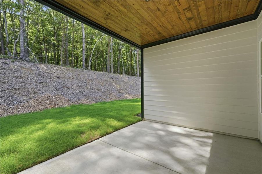 Exterior details and patio area of a home in , Rydal (Image 4).