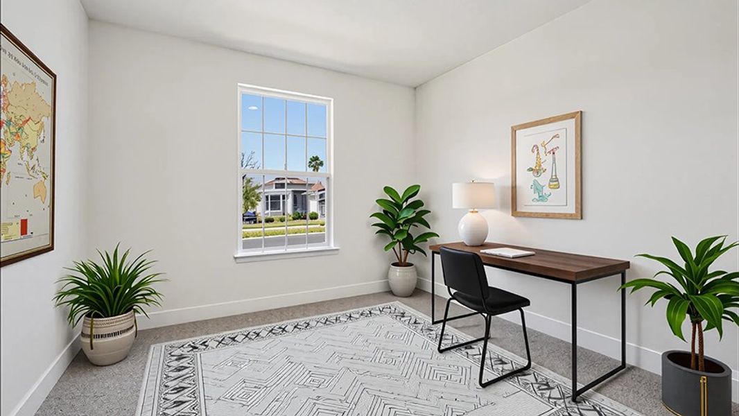 Furnished interior view inside a new home in Buchanan Trails, Newberry (Image 10).