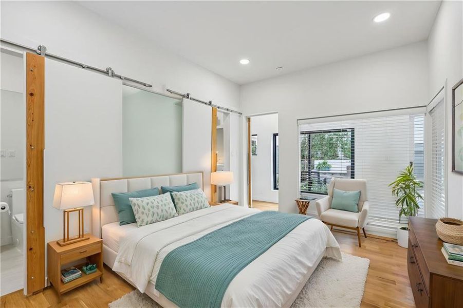 Furnished interior view inside a new home in , Atlanta (Image 9).