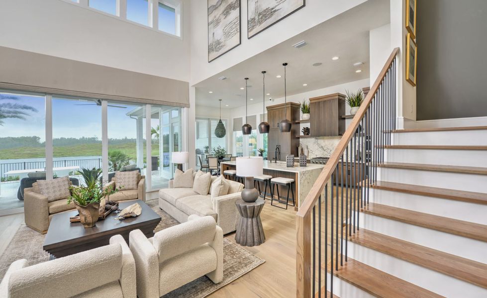 Furnished interior view inside a new home in EverRange, Jacksonville (Image 12).