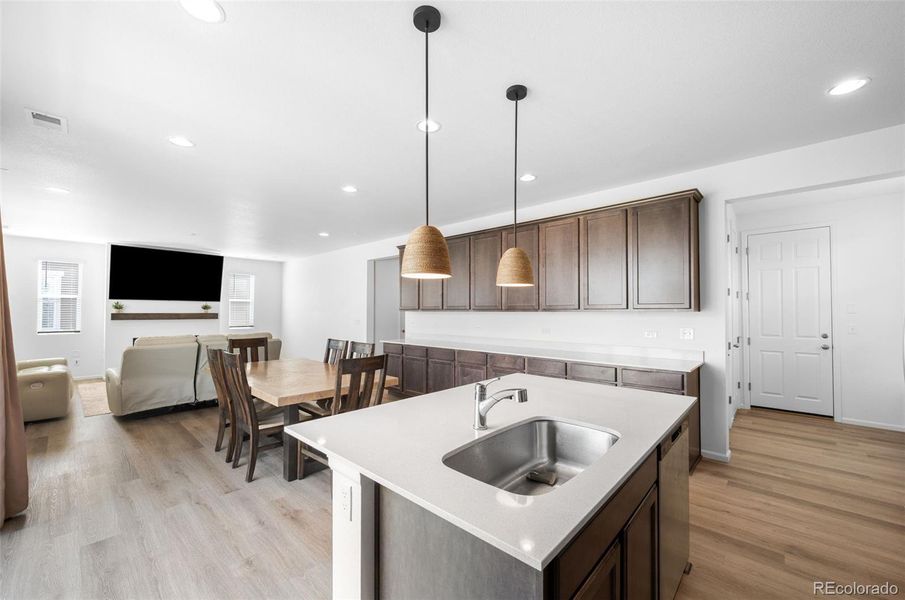 Furnished interior view inside a new home in Thompson River Ranch, Johnstown (Image 3).