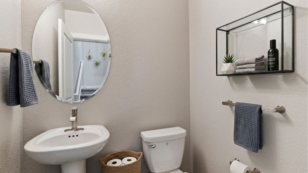 Representative furnished interior of a home built from the Douglas by D.R. Horton in Horizon Uptown, Aurora (Image 8).