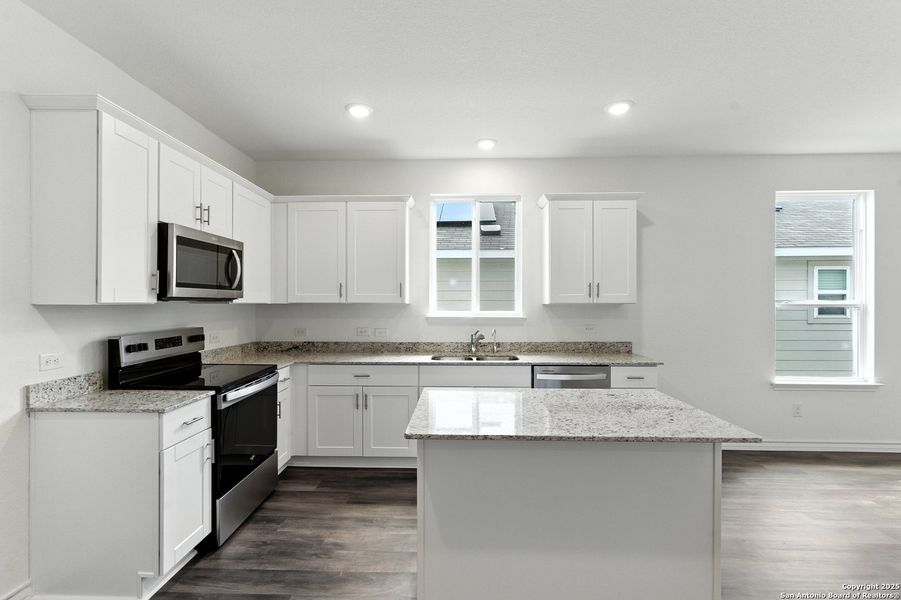 Furnished interior view inside a new home in The Overlook at Creekside, New Braunfels (Image 4). Furnished interior view inside a new home in The Overlook at Creekside, New Braunfels (Image 4).